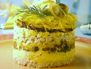 Салат с сыром и грибами — 3 легких рецепта для будней и праздников