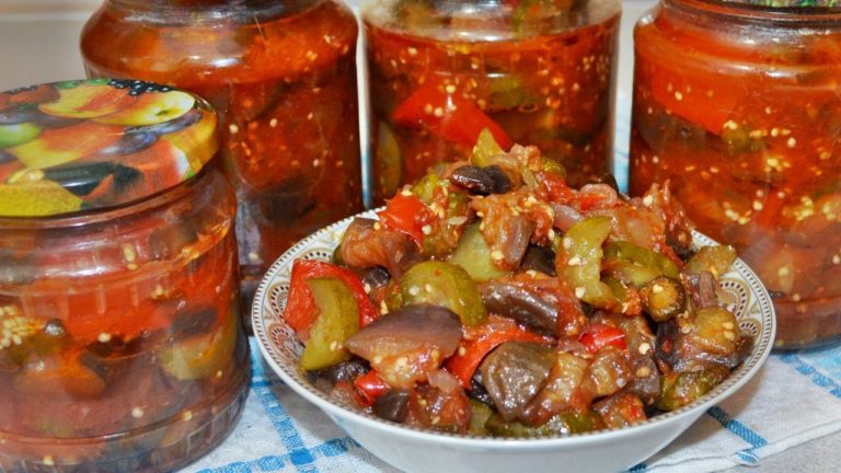 Салат из баклажанов на зиму слоями рецепт Салат из баклажанов на зиму слоями рецепт