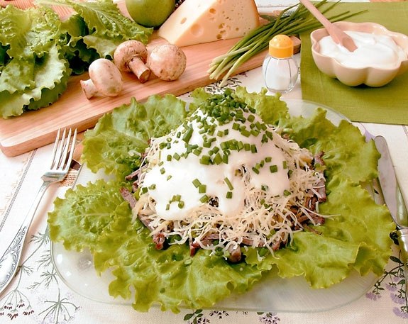 мясной салат