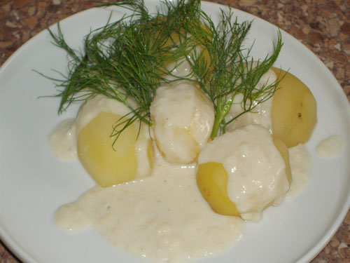 Изображение 5 – картофель с молочным соусом и зеленью