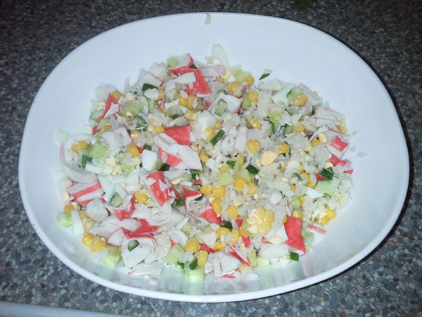 Классический крабовый салат