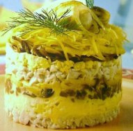 Салат с сыром и грибами — 3 легких рецепта для будней и праздников