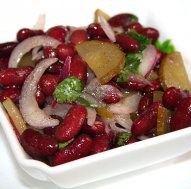 Приготовление вкусных салатов из красной фасоли дома