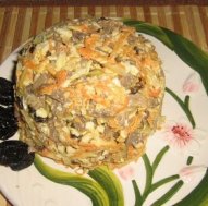 Салат из свиного сердца