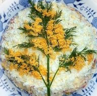 Салат Мимоза с горбушей — рецепты, способы приготовления
