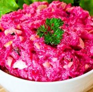 Салат из варёной свёклы – отменное блюдо для всей семьи!