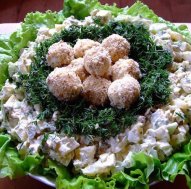 Салат «Перепелиное гнездо»: вкусно, неизбито, красиво