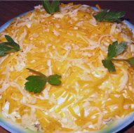 Салат с жареными шампиньонами