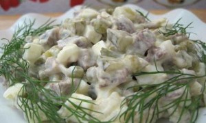 Салаты с языком говяжьим рецепты с фото простые и вкусные