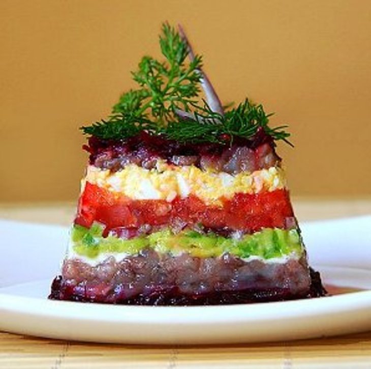 Салат из селедки и свеклы рецепт с фото очень вкусный